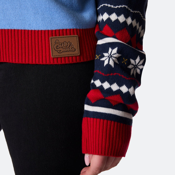 Pull de Noël femme "All I Want for Christmas is Aquavit"