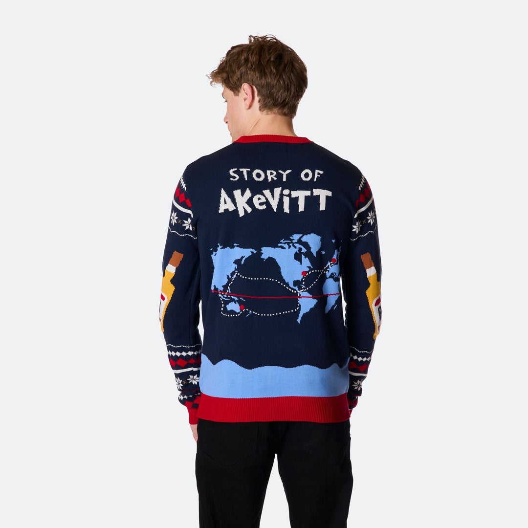 Pull de Noël homme "All I Want for Christmas is Aquavit"