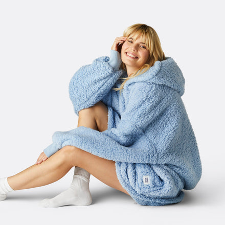 HappyHoodie en Sherpa - bleu