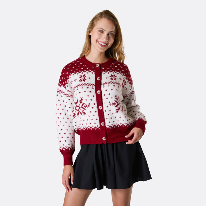 Gilet de Noël femme - rouge