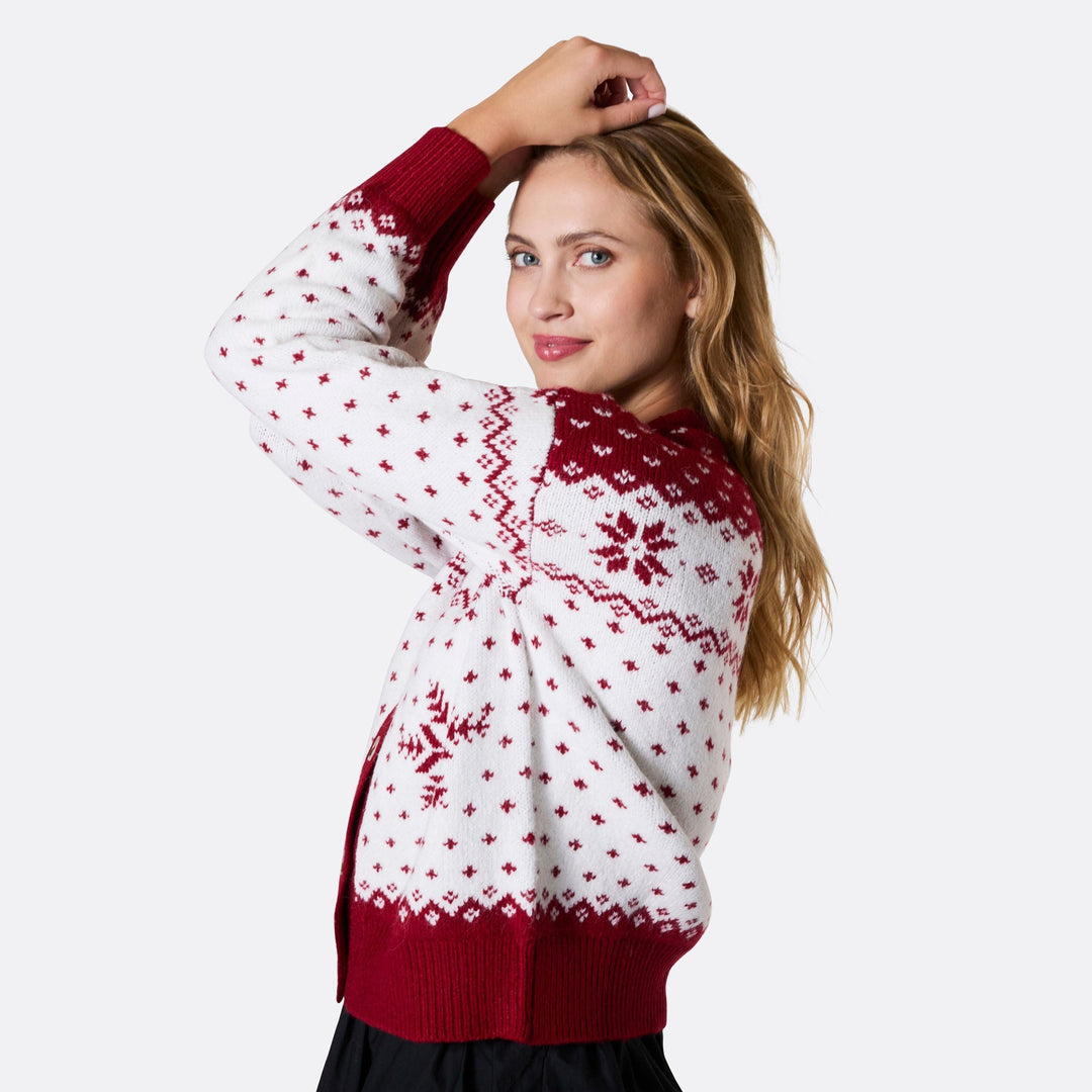 Gilet de Noël femme - rouge