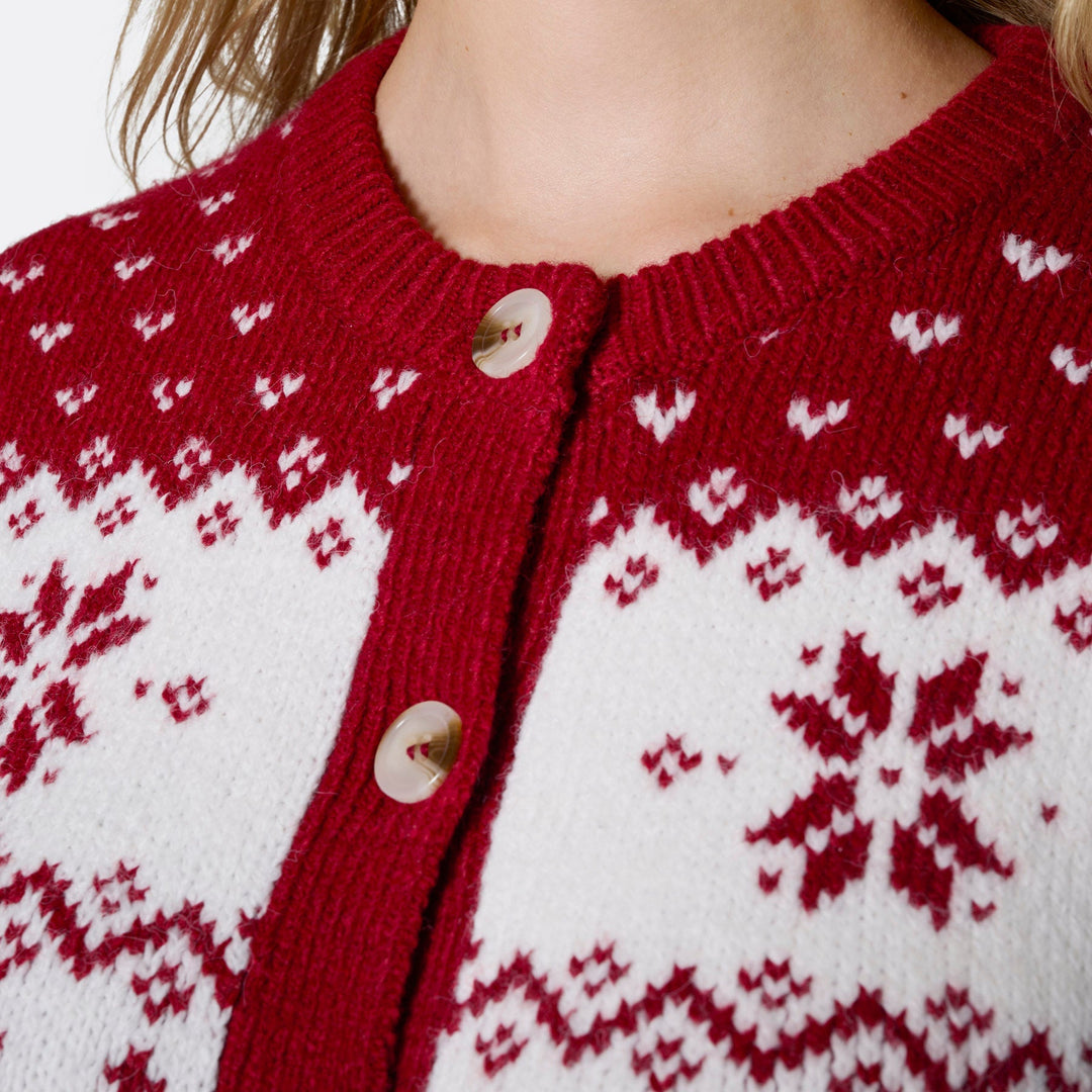 Gilet de Noël femme - rouge