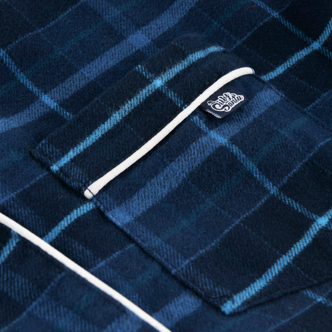 Pyjama de Noël enfant en flanelle - bleu