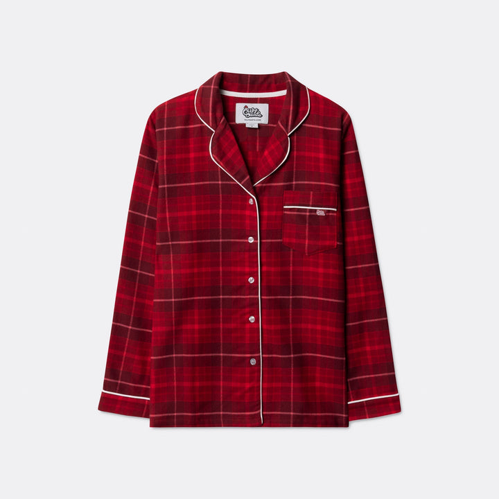 Pyjama de Noël enfant en flanelle - rouge