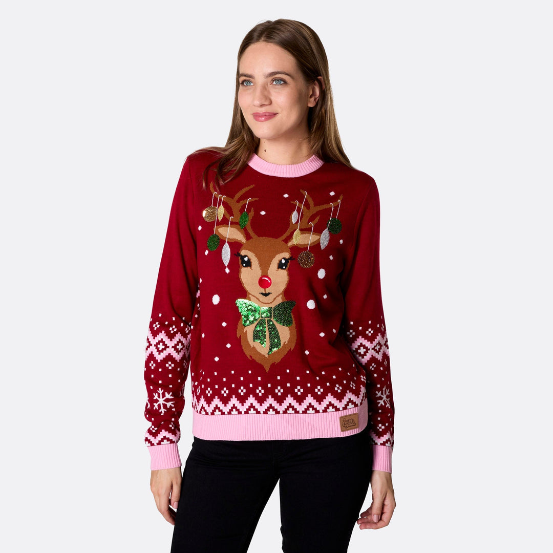 Pull de Noël matchy-matchy Renne