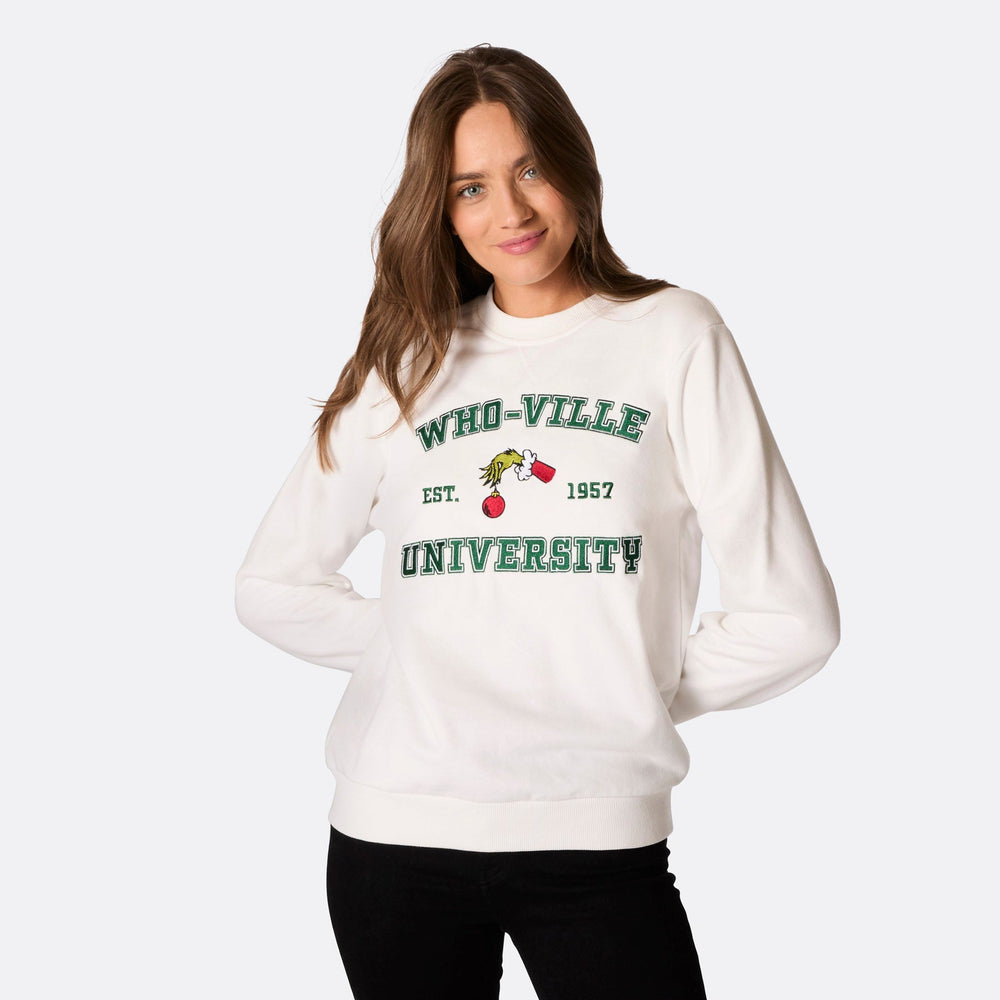 Pull de Noël femme "Who-Ville University"