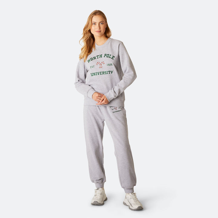 Ensemble jogging de Noël femme "North Pole University"