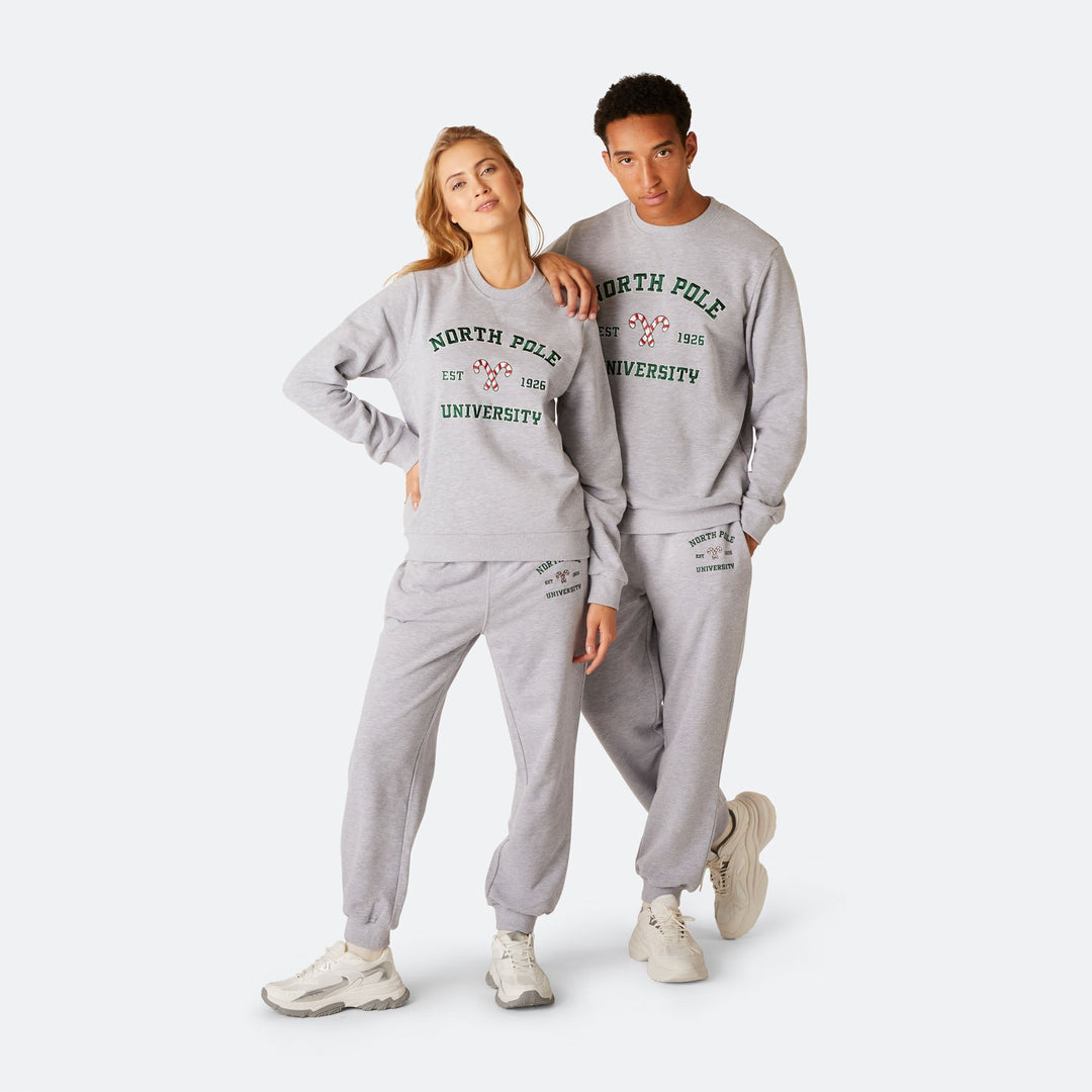 Ensemble jogging de Noël homme "North Pole University"