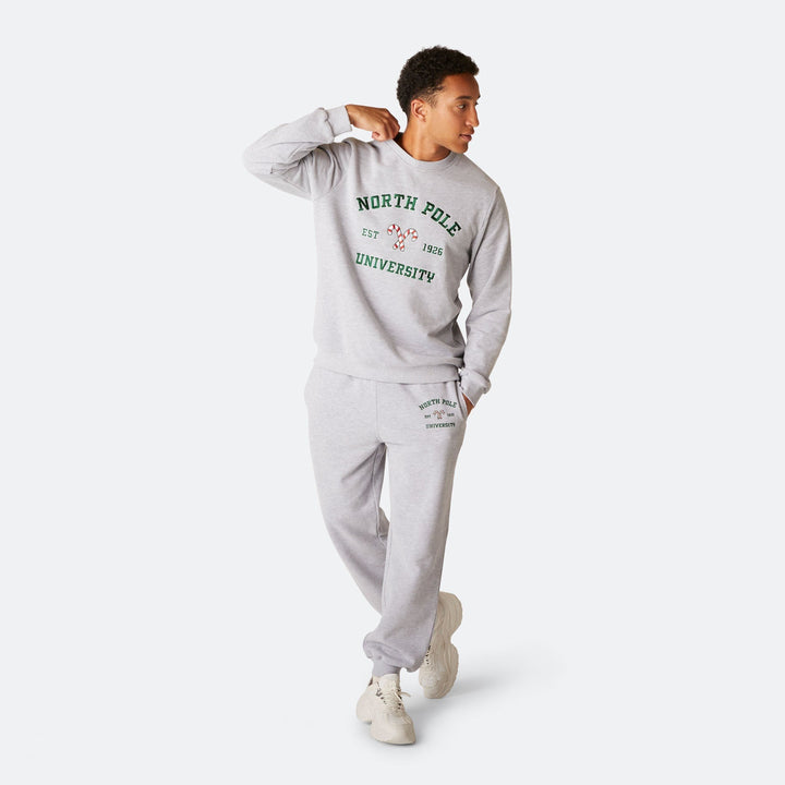 Ensemble jogging de Noël homme "North Pole University"