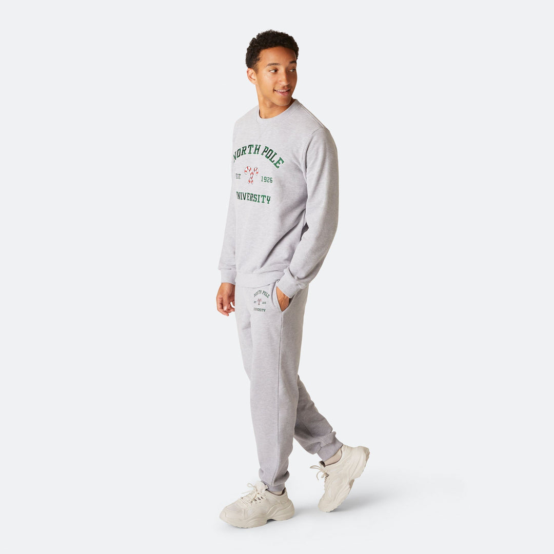 Ensemble jogging de Noël homme "North Pole University"
