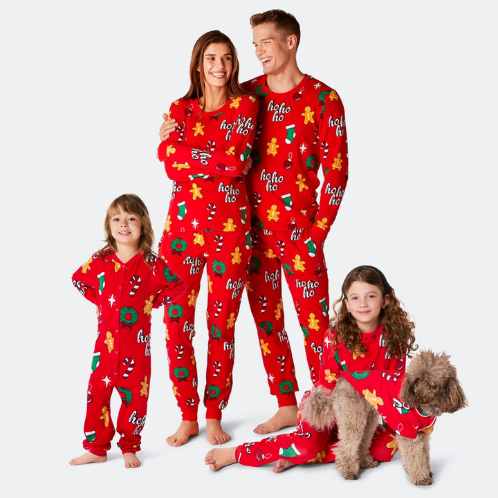 Pyjama de Noël matchy-matchy Hohoho - rouge