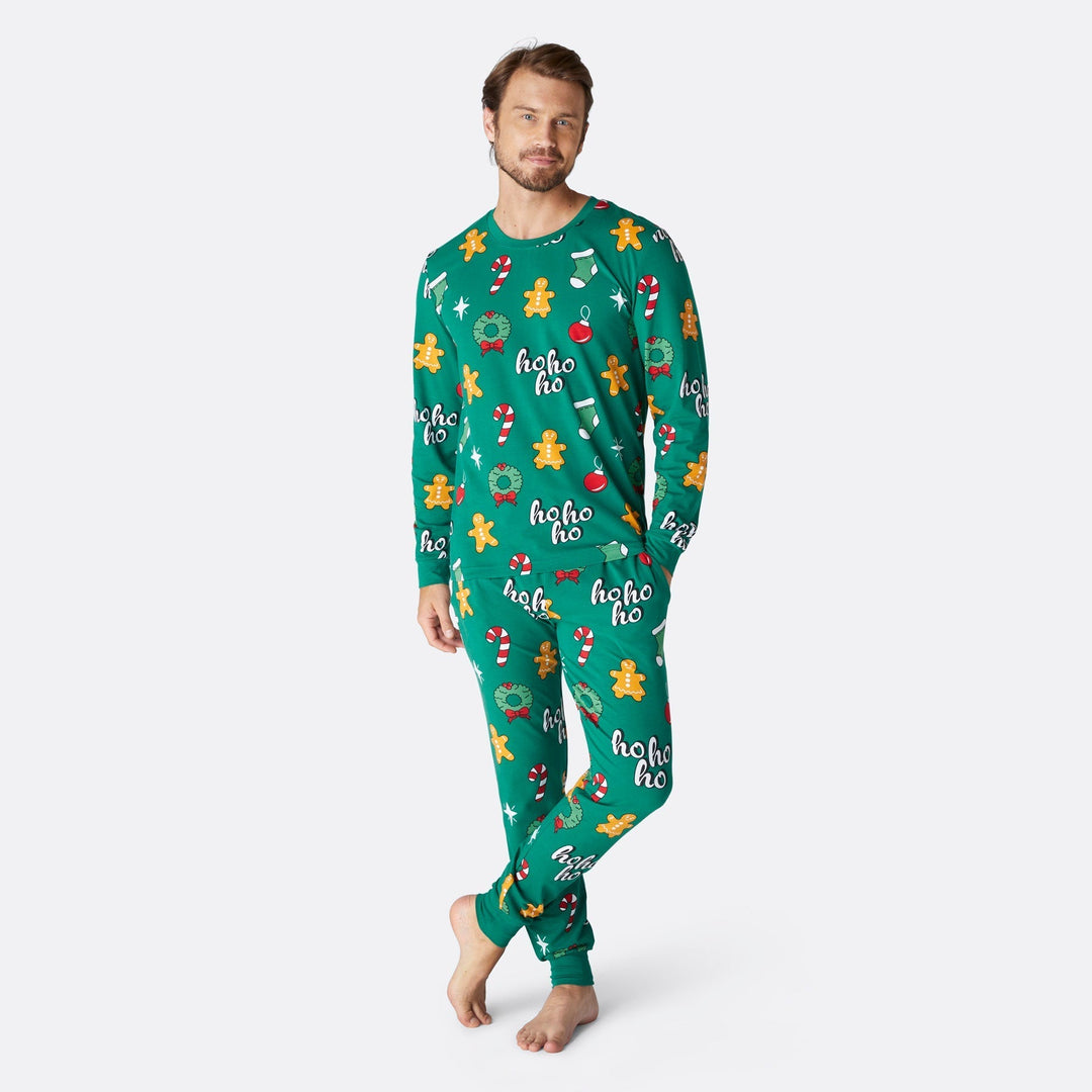 Pyjama de Noël matchy-matchy Hohoho - vert