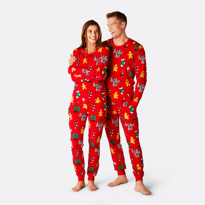Pyjama de Noël matchy-matchy Hohoho - rouge