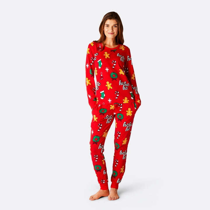 Pyjama de Noël matchy-matchy Hohoho - rouge