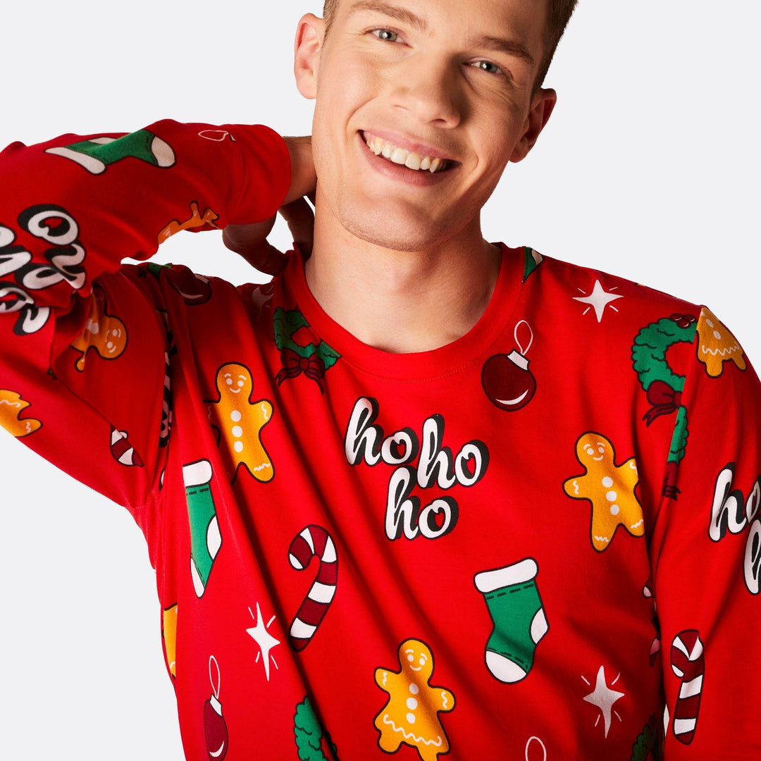Pyjama de Noël matchy-matchy Hohoho - rouge