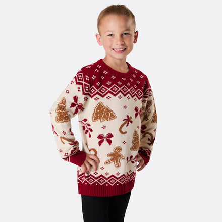 Pull de Noël enfant Pain d'épices