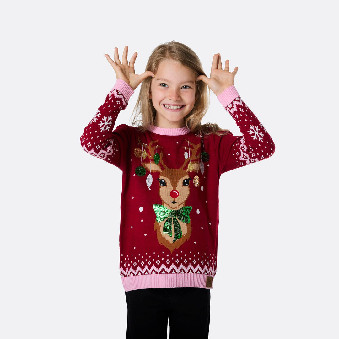 Pull de Noël matchy-matchy Renne