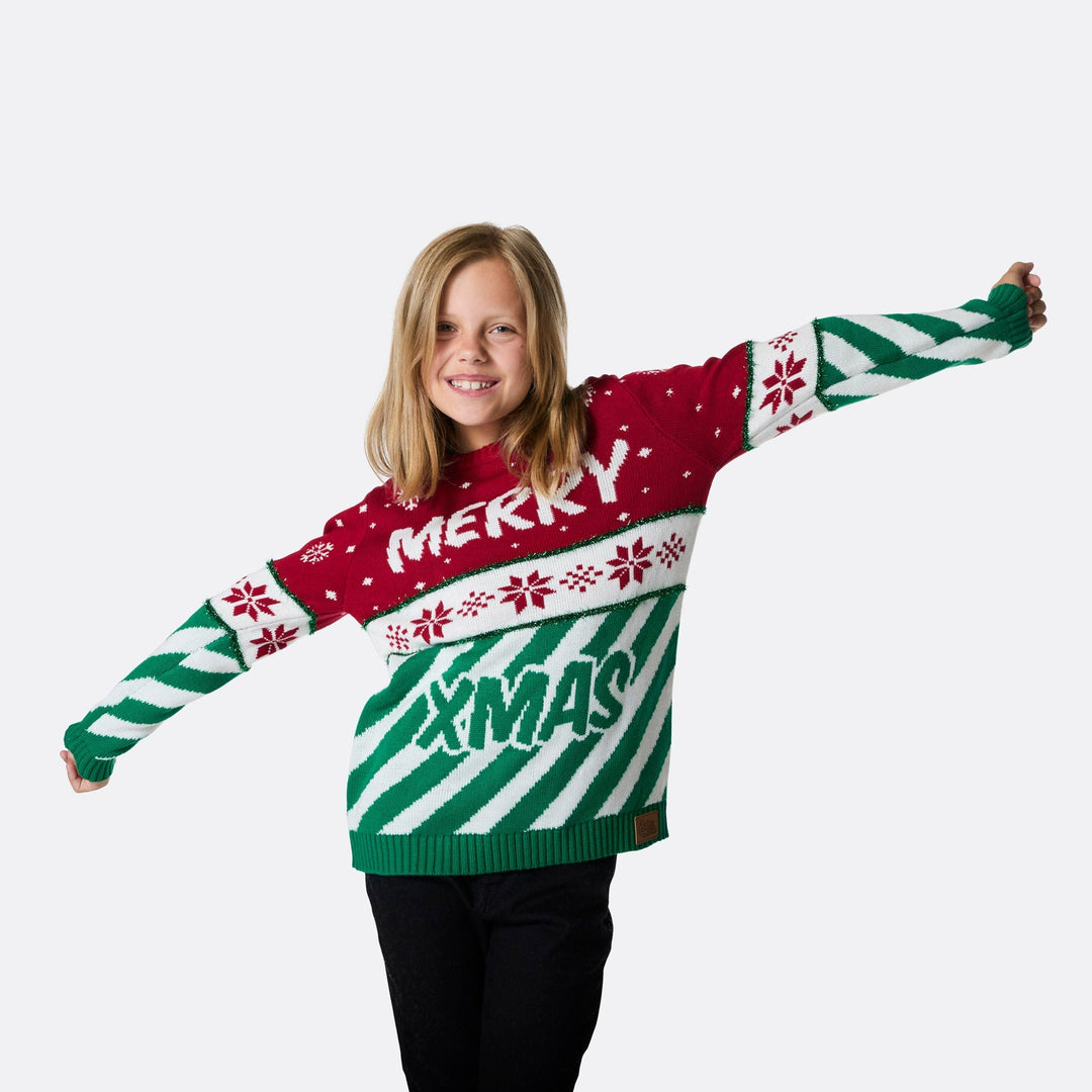 Pull de Noël matchy-matchy "Merry Xmas"