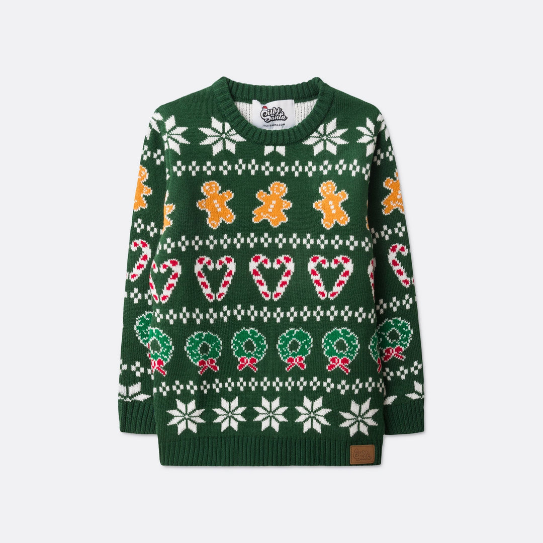 Pull de Noël matchy-matchy - vert