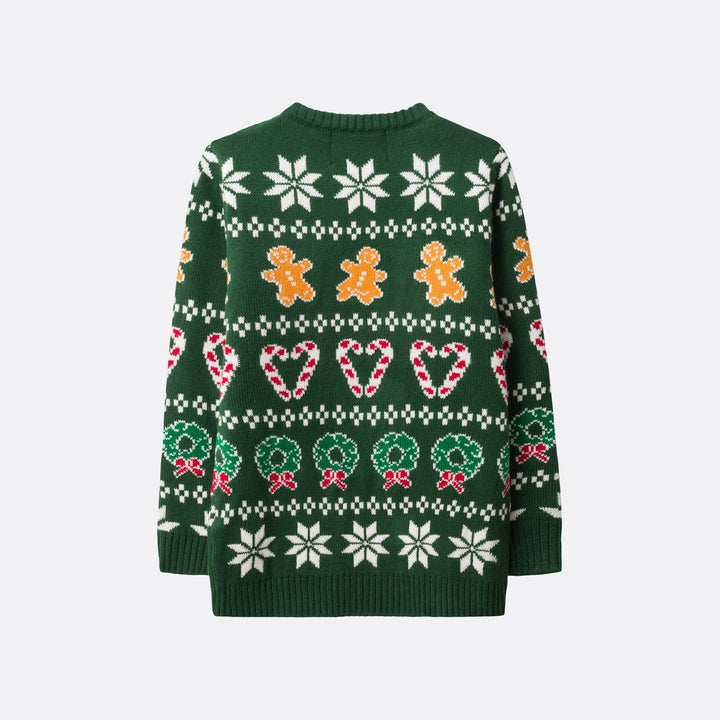Pull de Noël matchy-matchy - vert