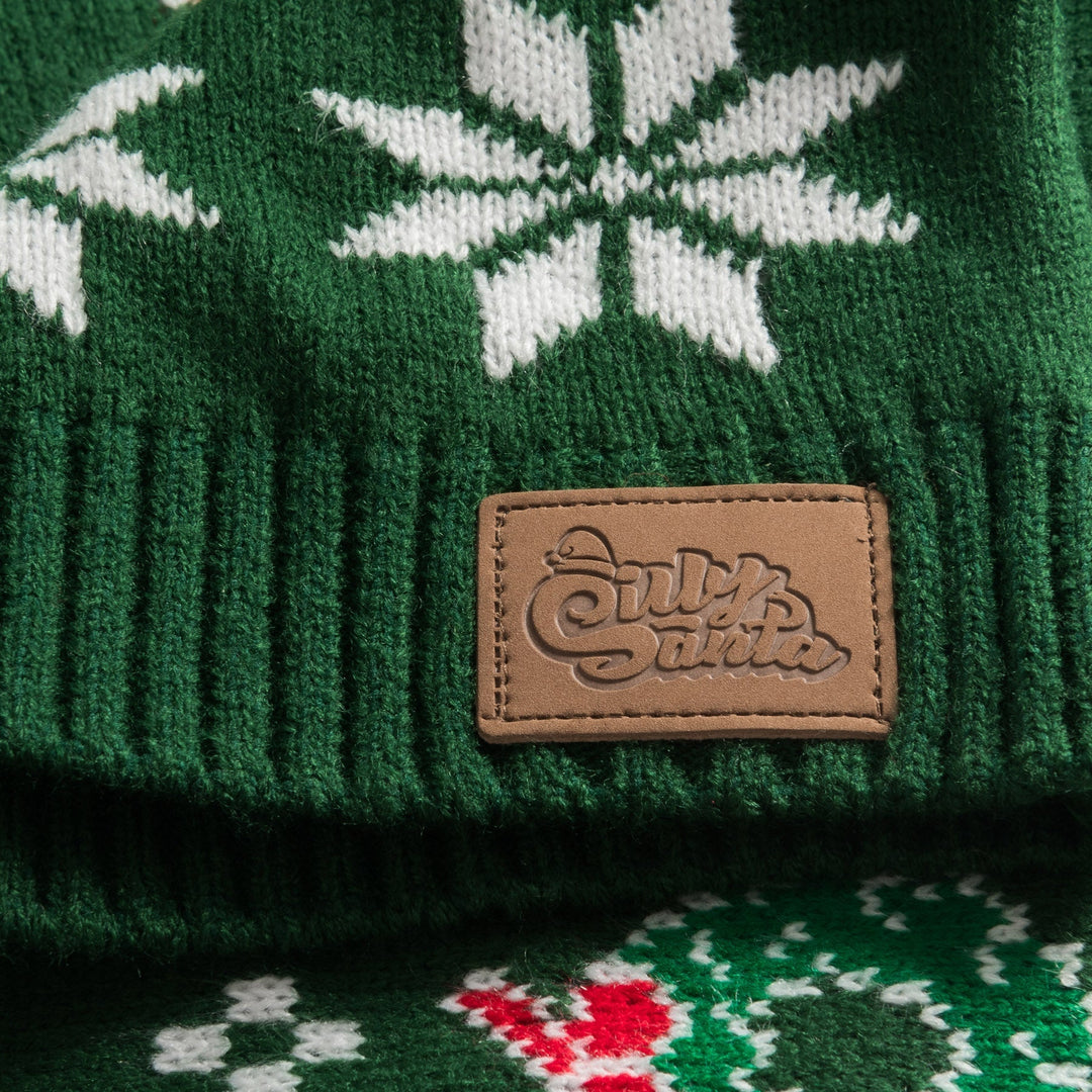 Pull de Noël matchy-matchy - vert