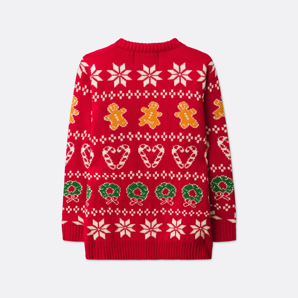 Pull de Noël matchy-matchy - rouge