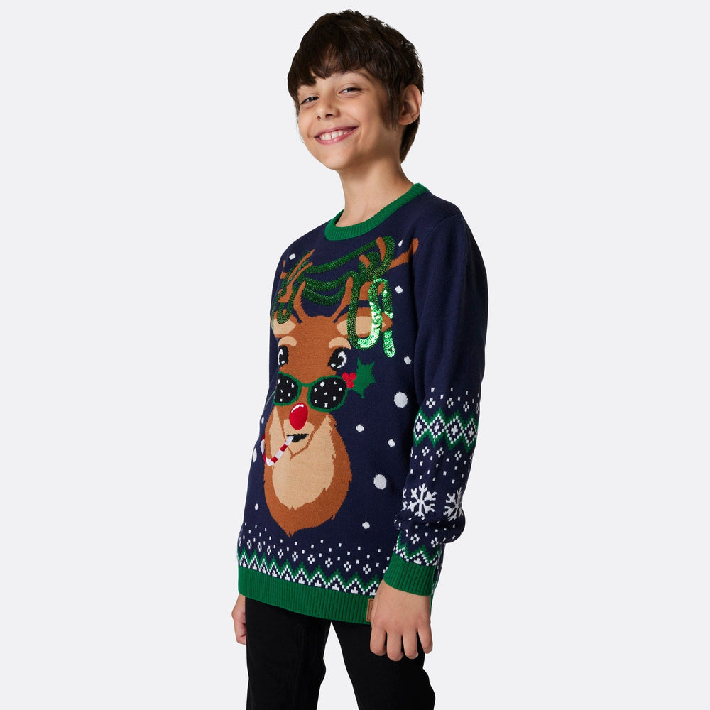 Pull de Noël matchy-matchy Rudolph
