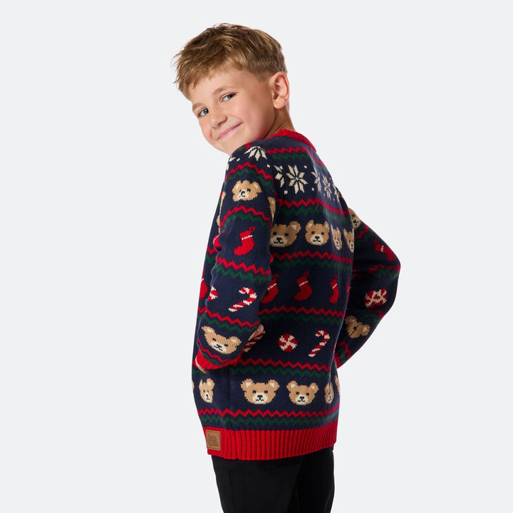 Pull de Noël matchy-matchy Teddy Bear