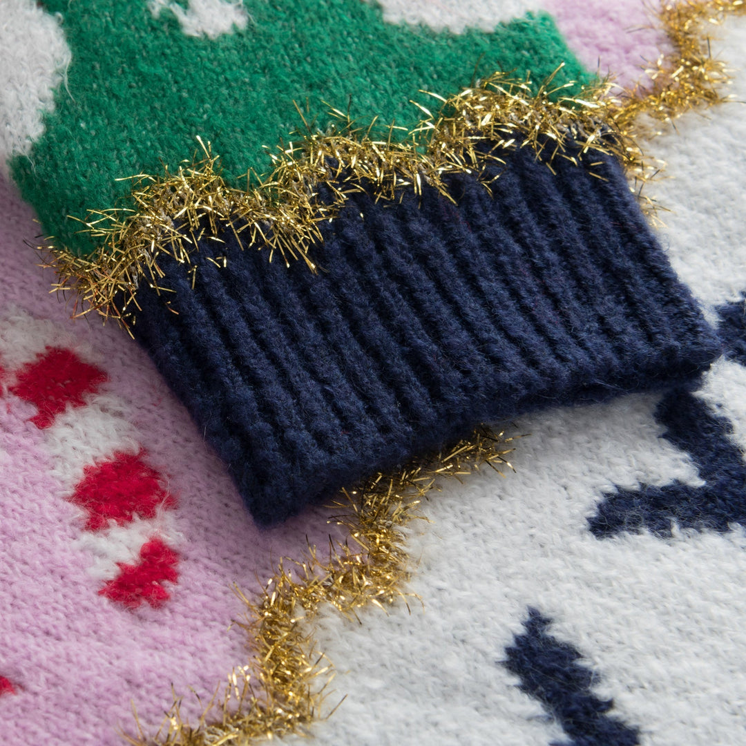 Pull de Noël enfant à rayures