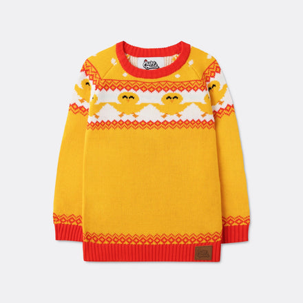Pull de Pâques enfant - jaune