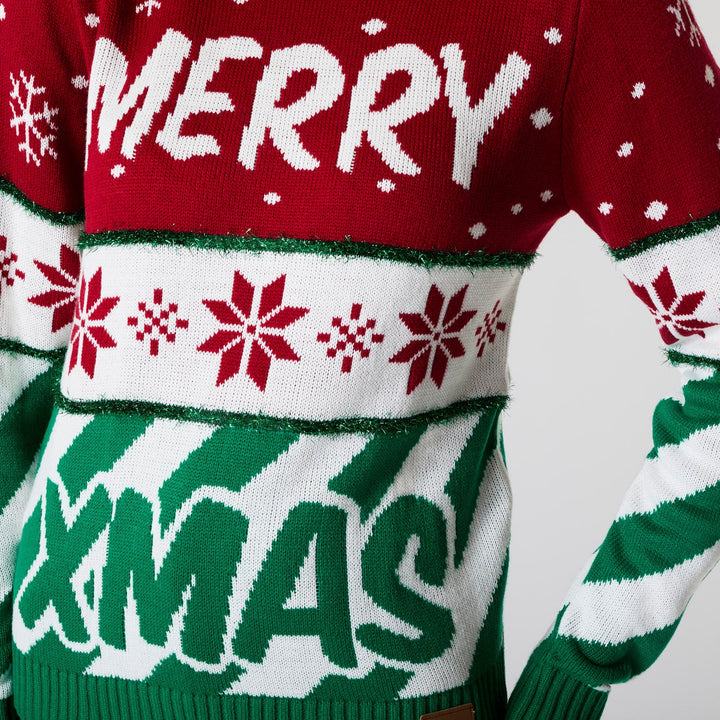 Pull de Noël matchy-matchy "Merry Xmas"