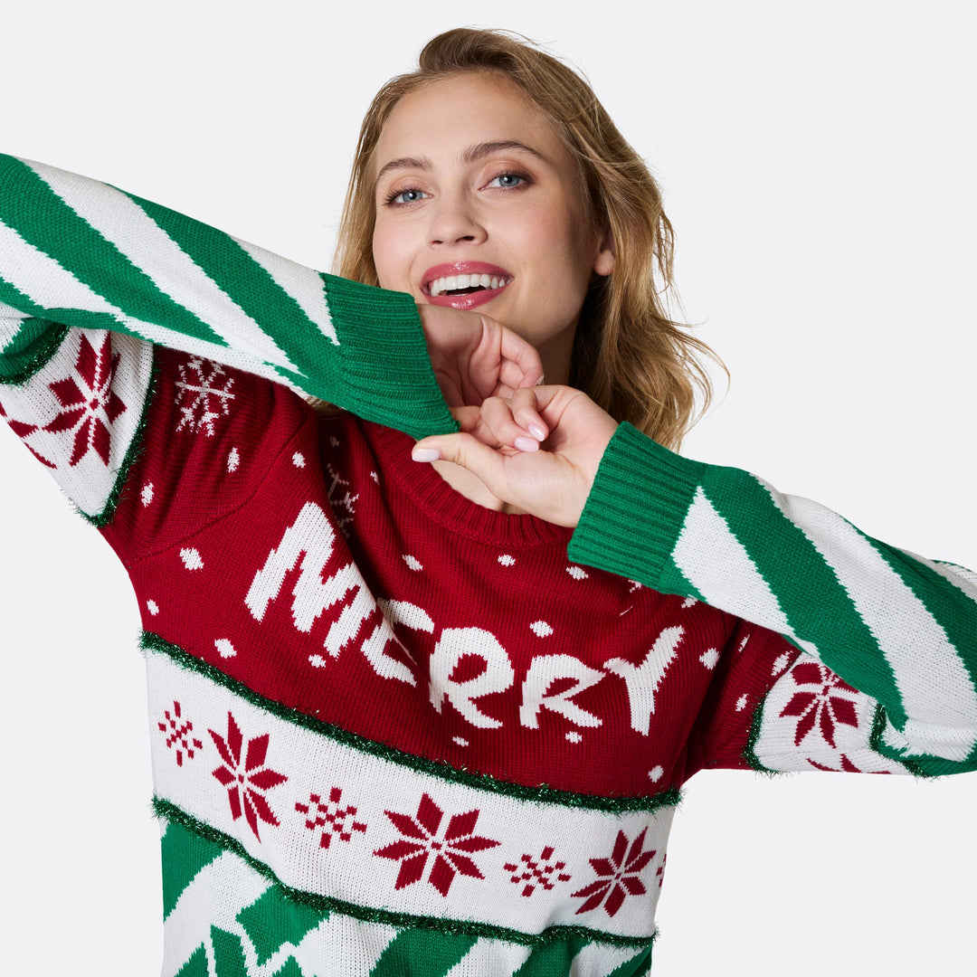 Pull de Noël matchy-matchy "Merry Xmas"