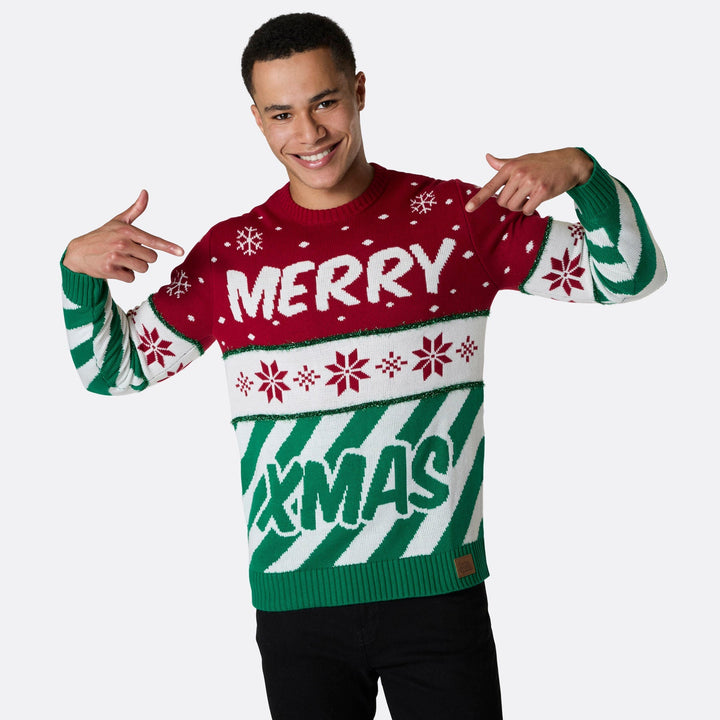 Pull de Noël matchy-matchy "Merry Xmas"