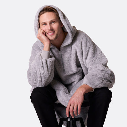 HappyHoodie en Teddy - gris clair