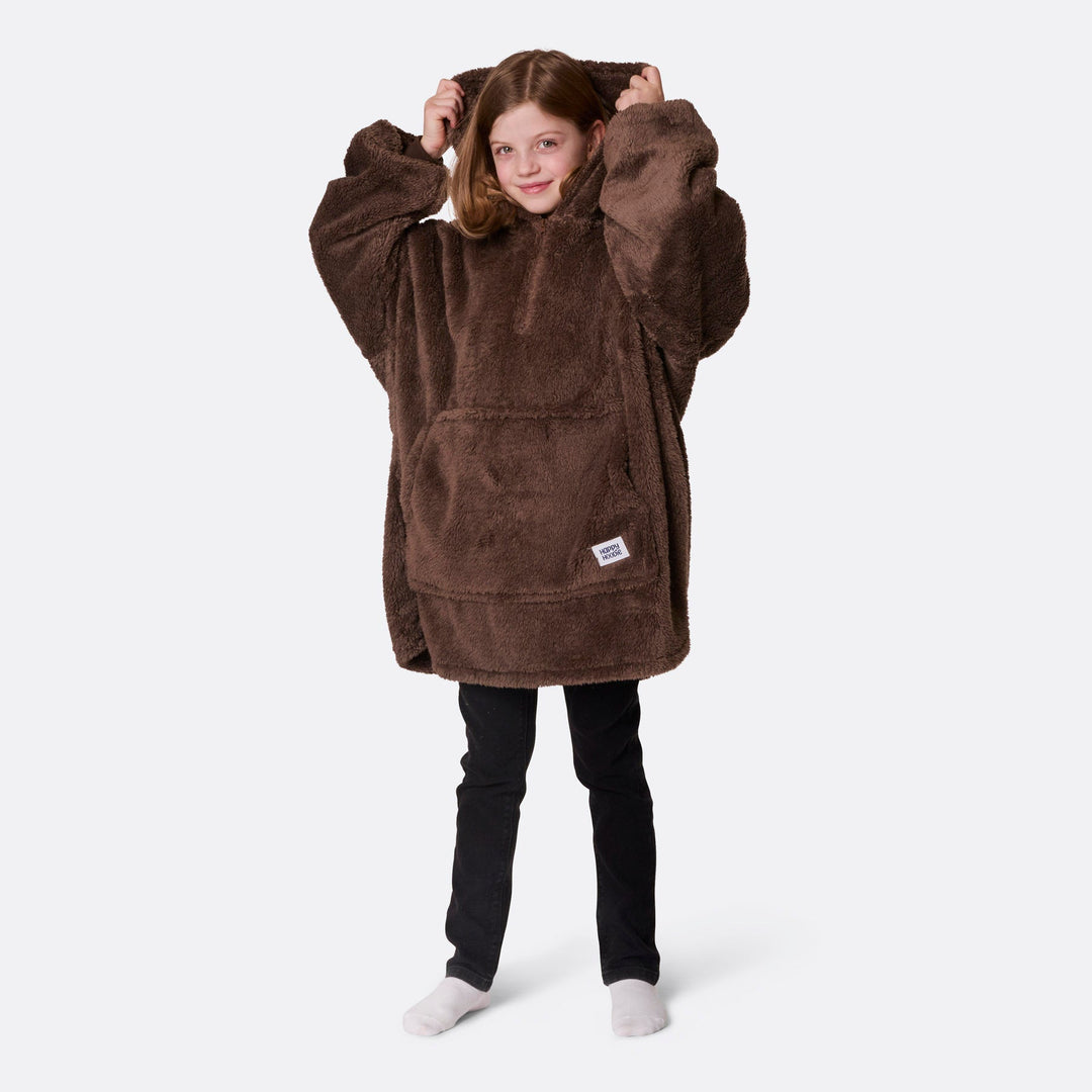 HappyHoodie enfant en Teddy - marron