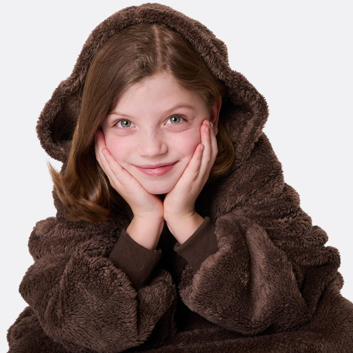 HappyHoodie enfant en Teddy - marron