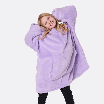 HappyHoodie enfant en Teddy - lavande
