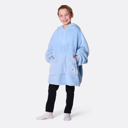 HappyHoodie enfant en Teddy - bleu