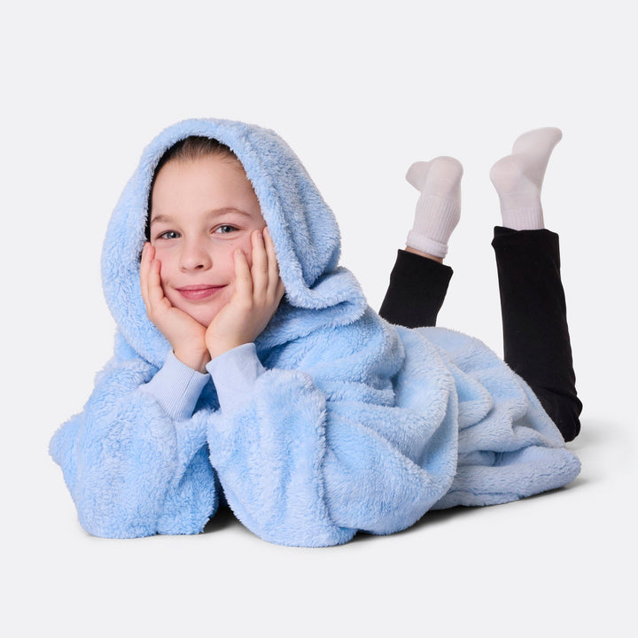HappyHoodie enfant en Teddy - bleu