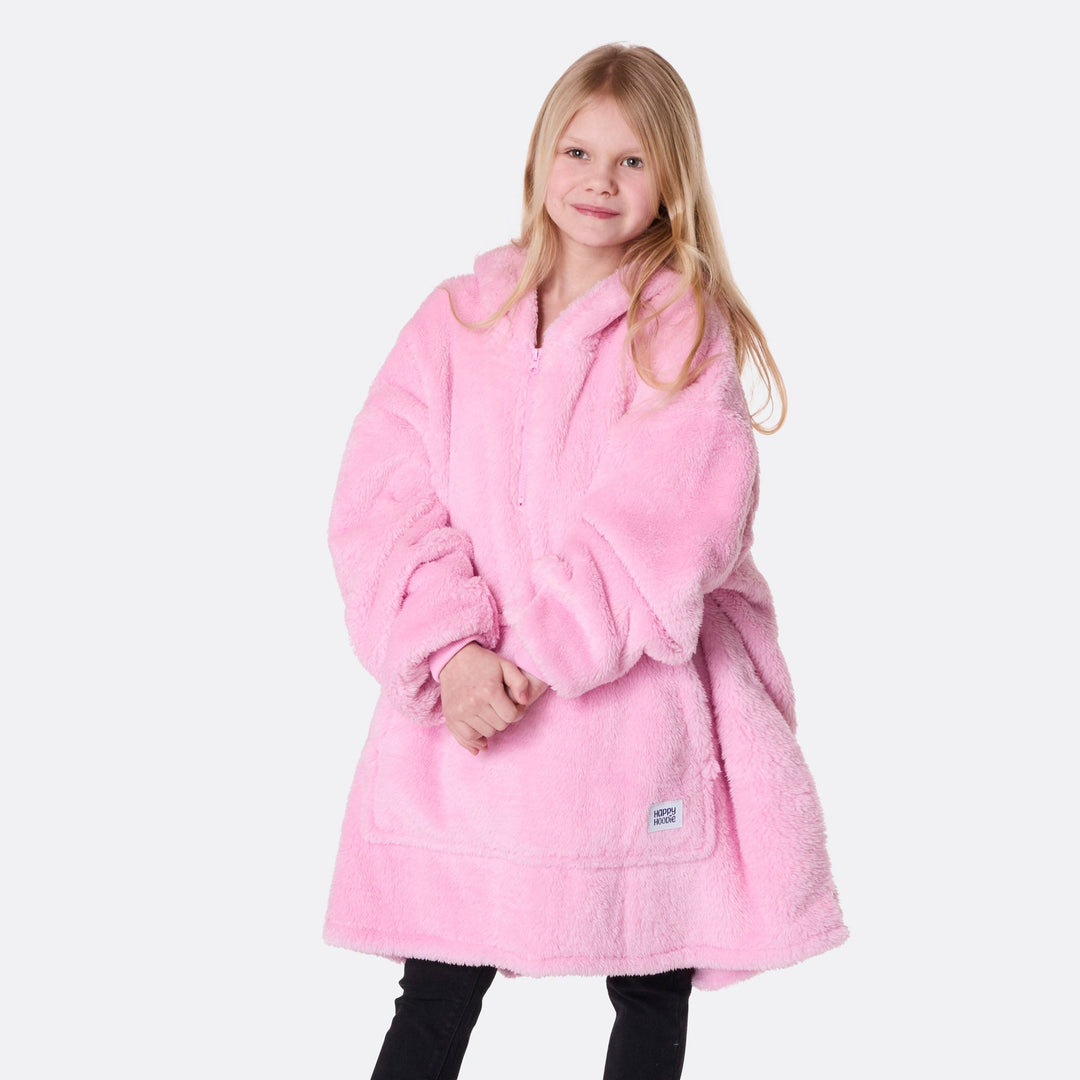 HappyHoodie enfant en Teddy - rose