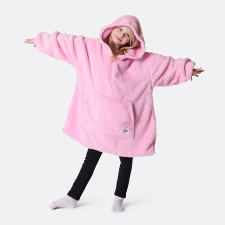 HappyHoodie enfant en Teddy - rose