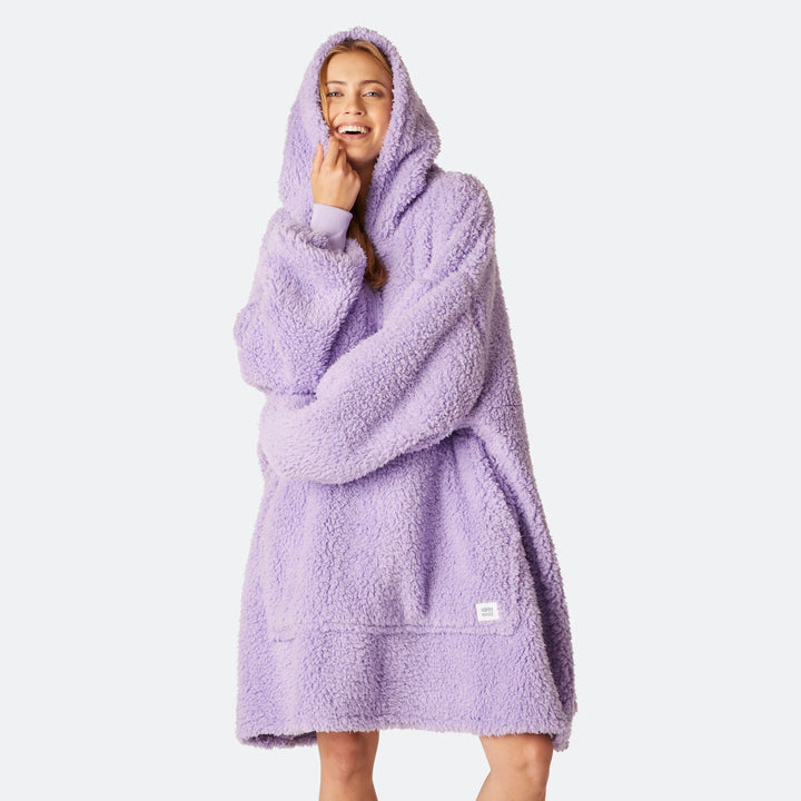 HappyHoodie en Sherpa - violet