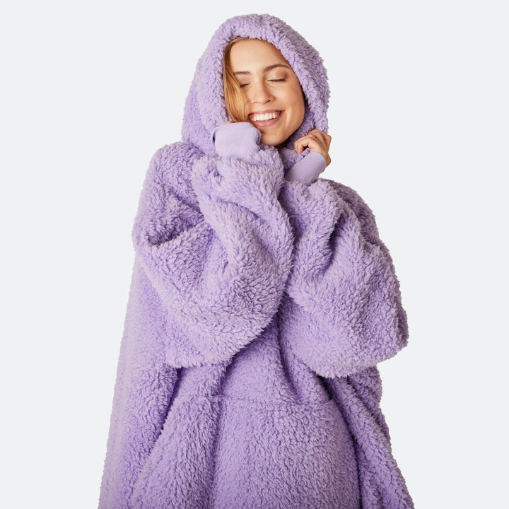 HappyHoodie en Sherpa - violet