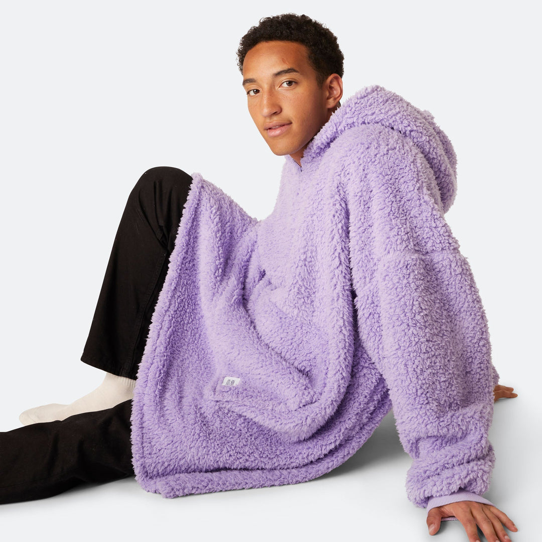 HappyHoodie en Sherpa - violet