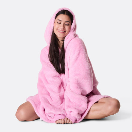 HappyHoodie en Teddy - rose
