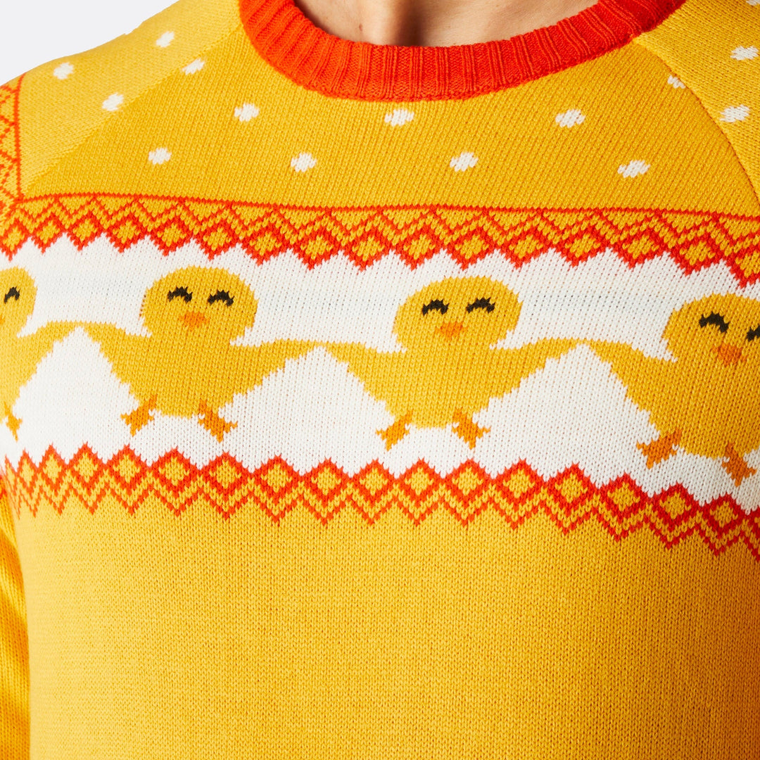 Pull de Pâques homme - jaune