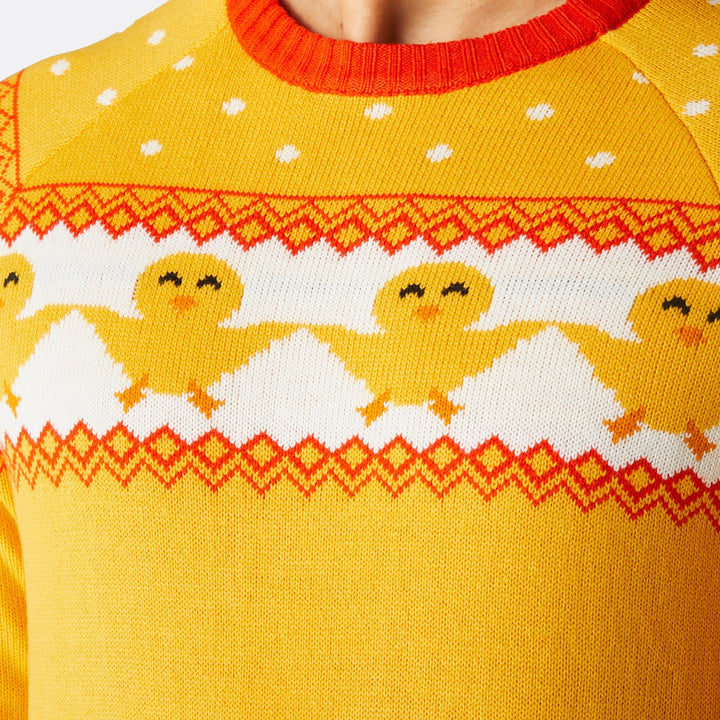 Pull de Pâques homme - jaune