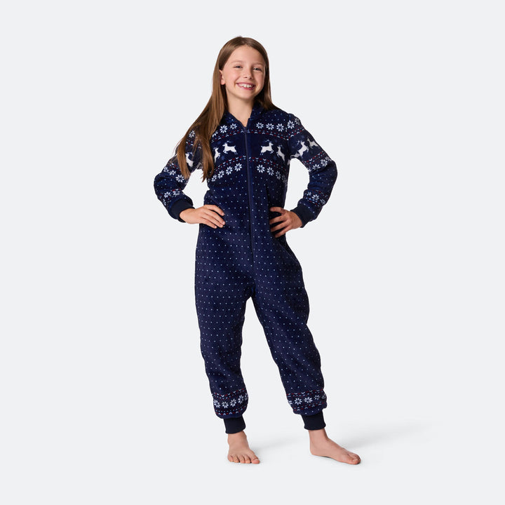 Combinaison de Noël enfant - bleu