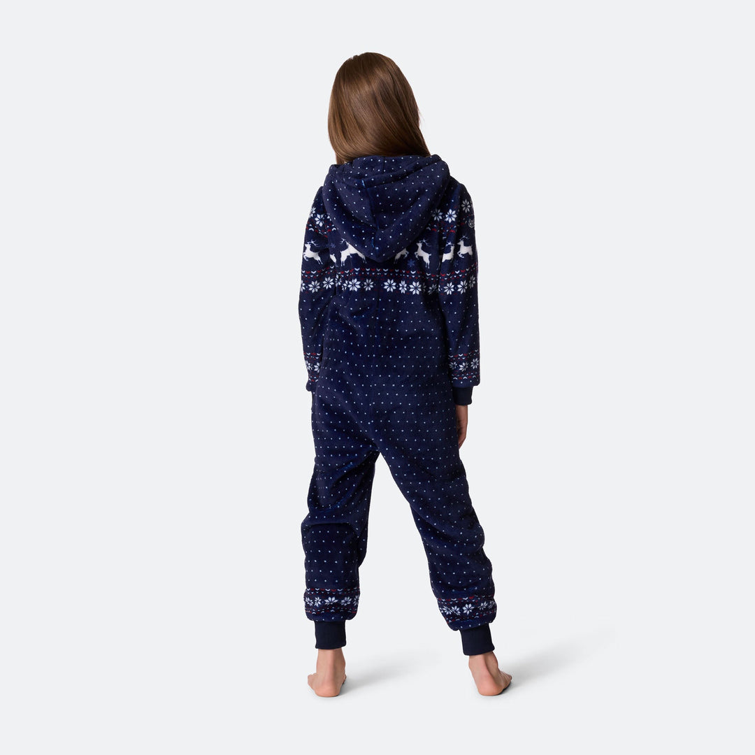 Combinaison de Noël enfant - bleu