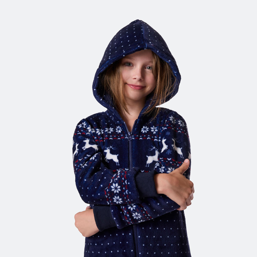 Combinaison de Noël enfant - bleu